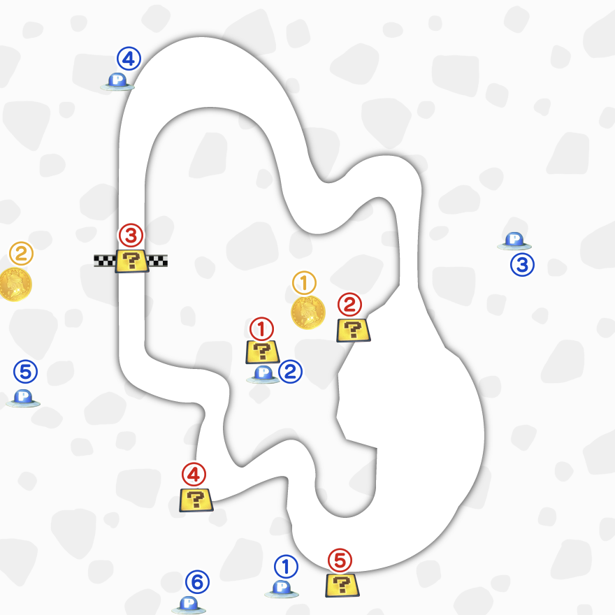 サンサンさばくのマップ