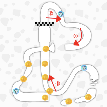 チョコマウンテンのマップ