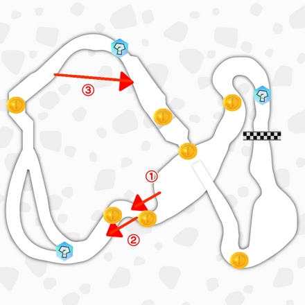 ディノディノジャングルのマップ