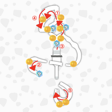 クッパキャッスルのマップ