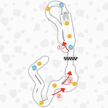 ホネホネツイスターのマップ