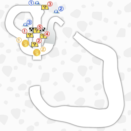 ロゼッタてんもんだいのマップ
