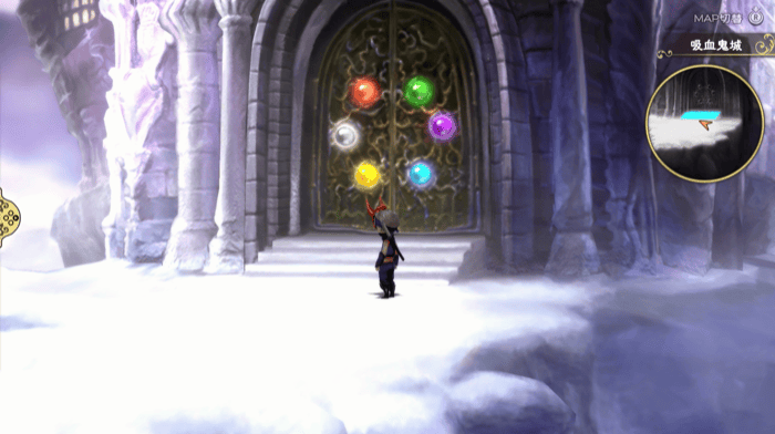 吸血鬼城に入る