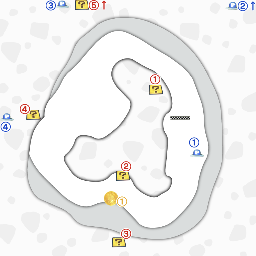ノコノコビーチのマップ