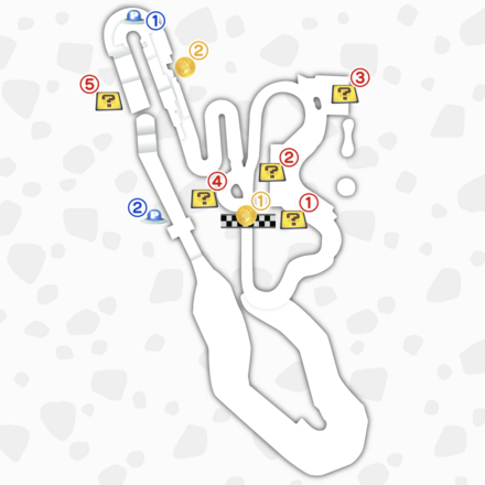 ピーチビーチのマップ