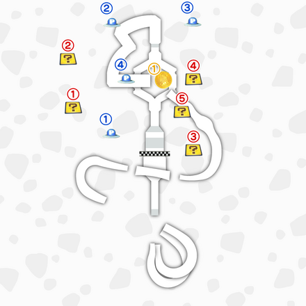 クッパキャッスルのマップ