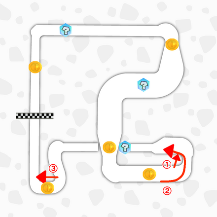 ワリオスタジアムのマップ