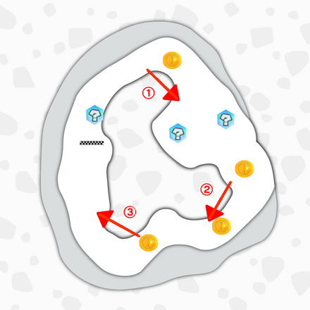 ノコノコビーチのマップ