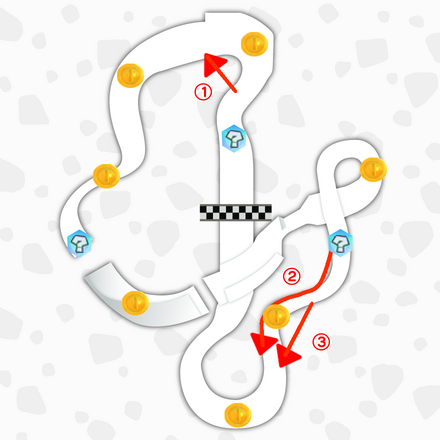 ピーチスタジアムのマップ