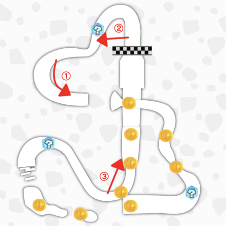 チョコマウンテンのマップ
