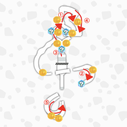 クッパキャッスルのマップ