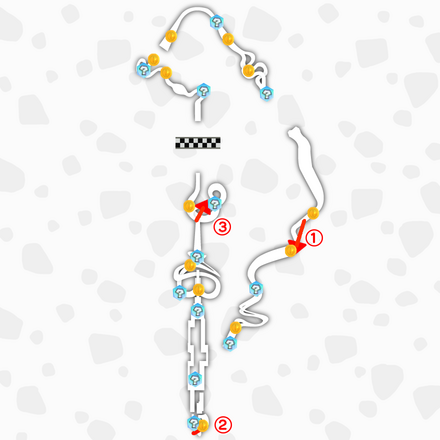 レインボーロードのマップ