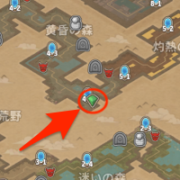 黄昏の森4-4右下の広場マップ