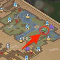 噴湧の平原6-1ボス左上マップ