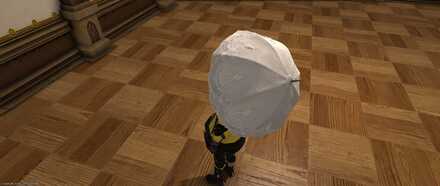 ホワイトレースパラソル見た目