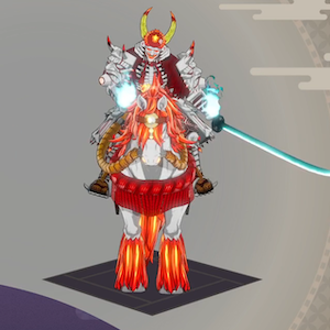 怨霊騎馬武者画像