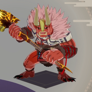 剛力の大赤鬼画像