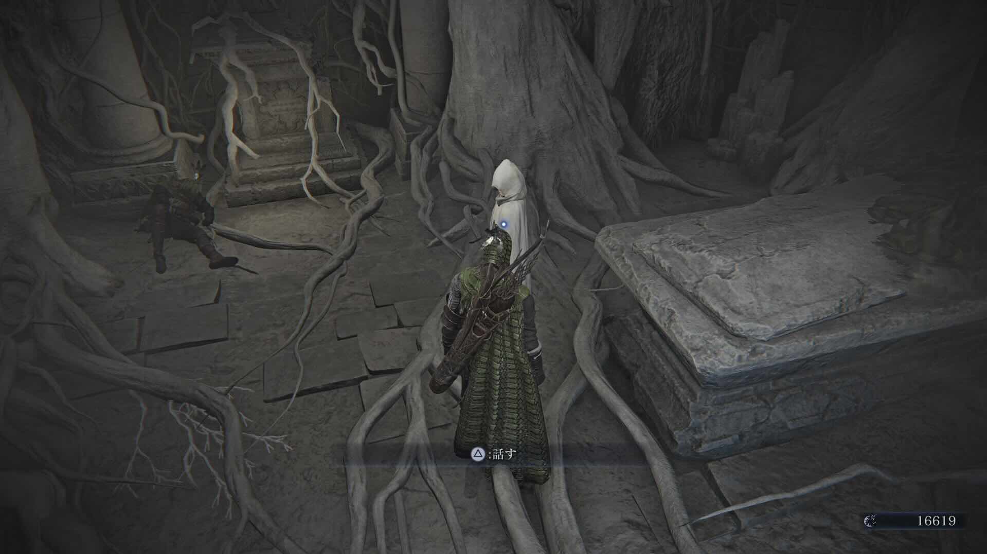 横の巫女と話す