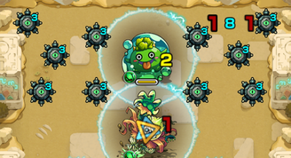 地雷を所持して攻撃