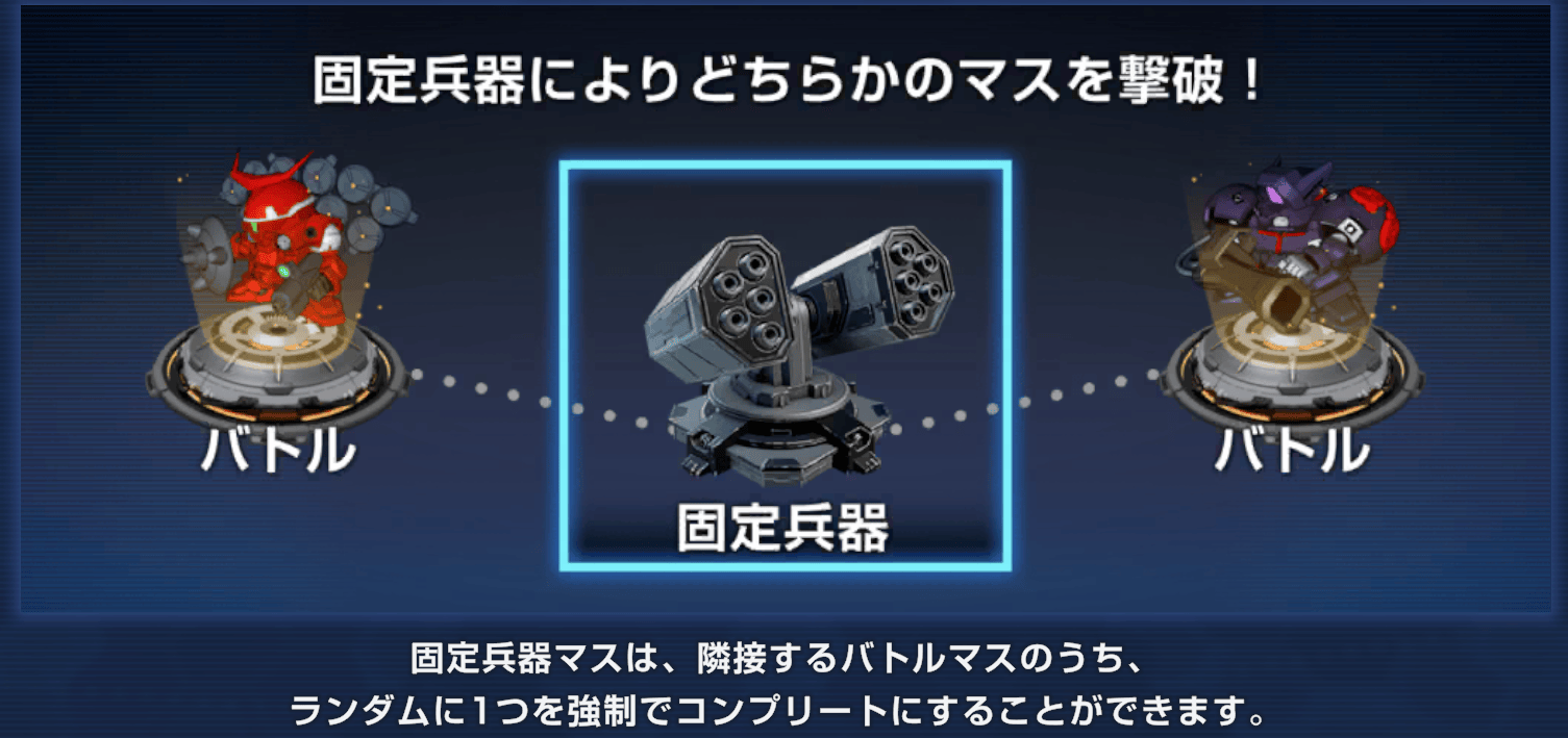 固定兵器や補給基地を利用する
