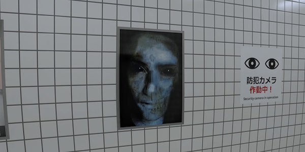 ライブポスターが人の顔に