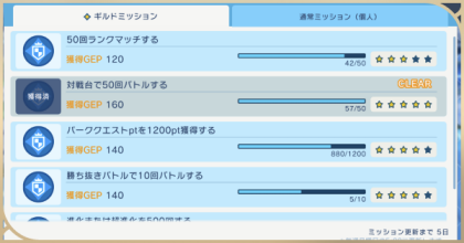 ギルドレベルの上げ方