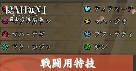 戦闘用特技