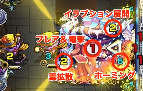 ボス1＆3攻撃パターン