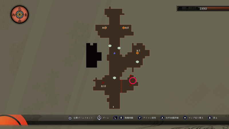 アカラナ回廊1990年マップ