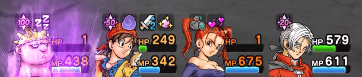 まもりのたてによる状態異常対策が必須