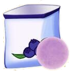 ブルーベリーの粉のアイコン