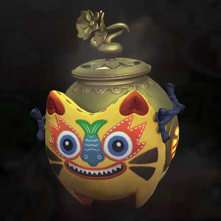 招福の虎炉の画像