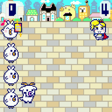 ②ミニゲーム「チラシくばり」が始まるよ