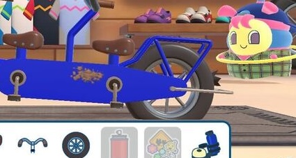 パンクしたタイヤ