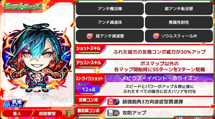 メビウス 掌握者 ステータス