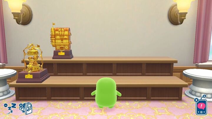 記念トロフィーの確認