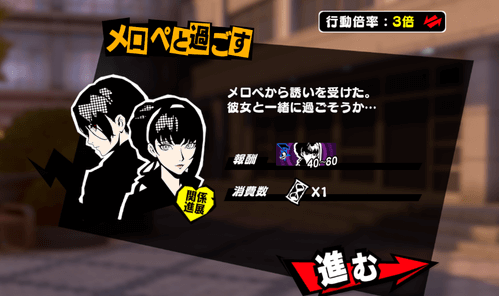 おでかけイベントでシナジーランクを上昇