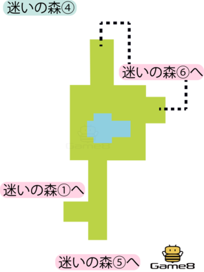 迷いの森④のマップ