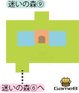 迷いの森⑨のマップ