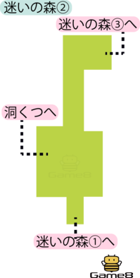 迷いの森②のマップ