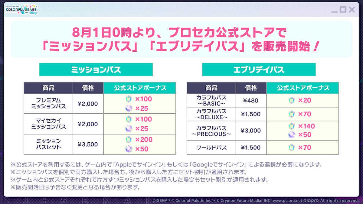 公式ストアパス販売