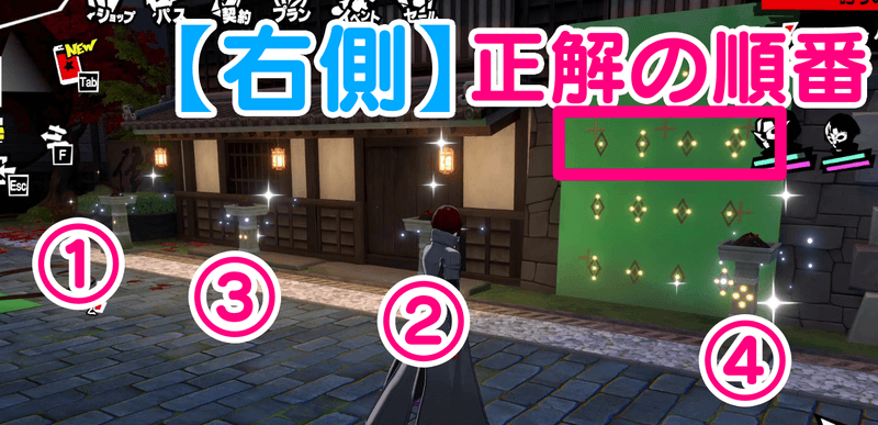 正しい順番で火を灯す