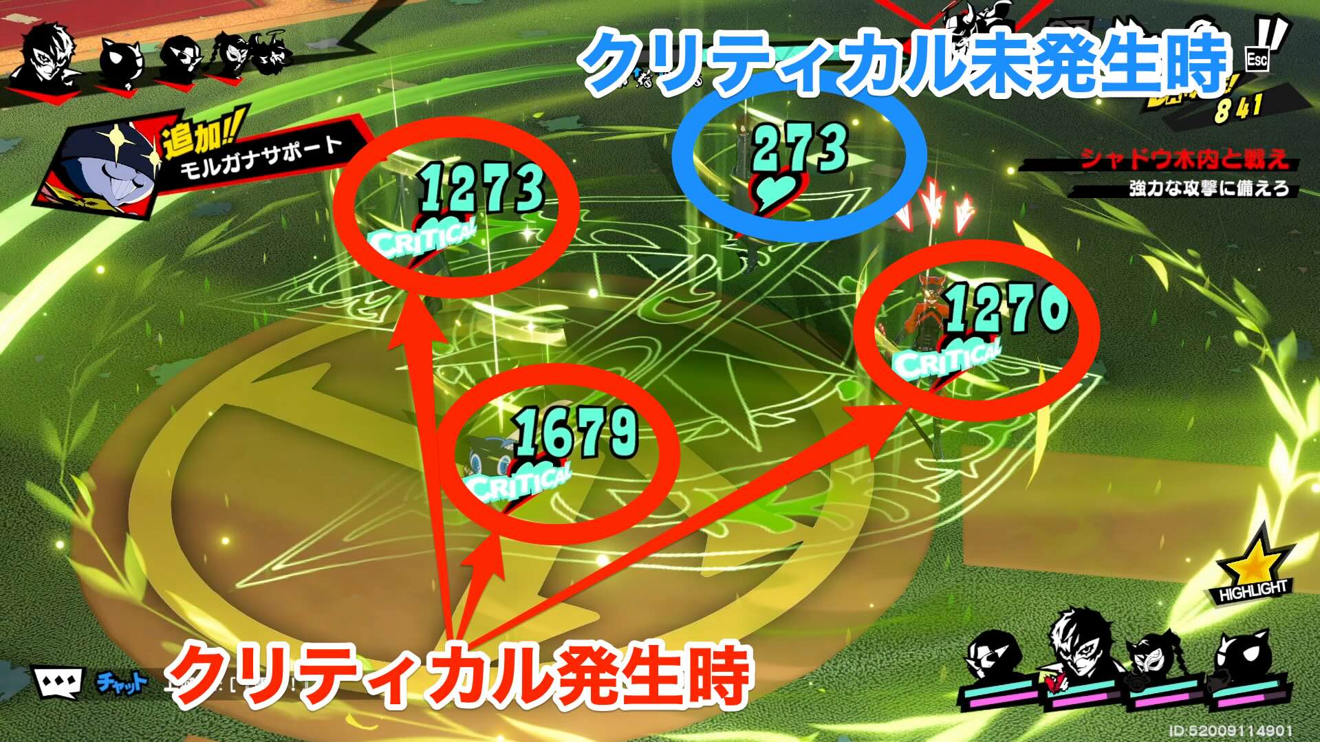 義賊魂の回復量にはクリティカルが影響