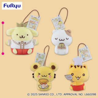 ポムポムプリン チームプリンアクリル付きシーンマスコット