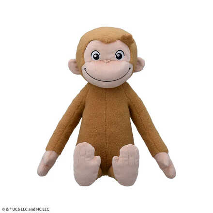 おさるのジョージ スーパーラージぬいぐるみ ふわもこ