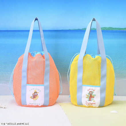 おさるのジョージ プラチナムザッカ メッシュトートバッグ