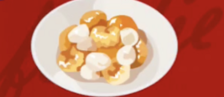 エビ団子のライチ添え