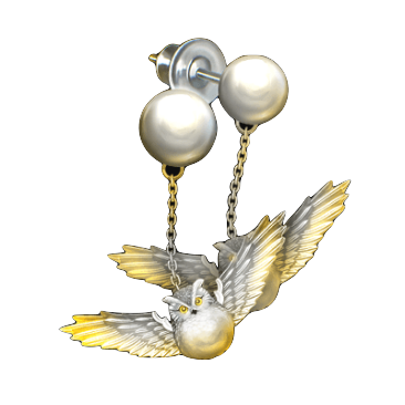 梟将の耳飾【智】