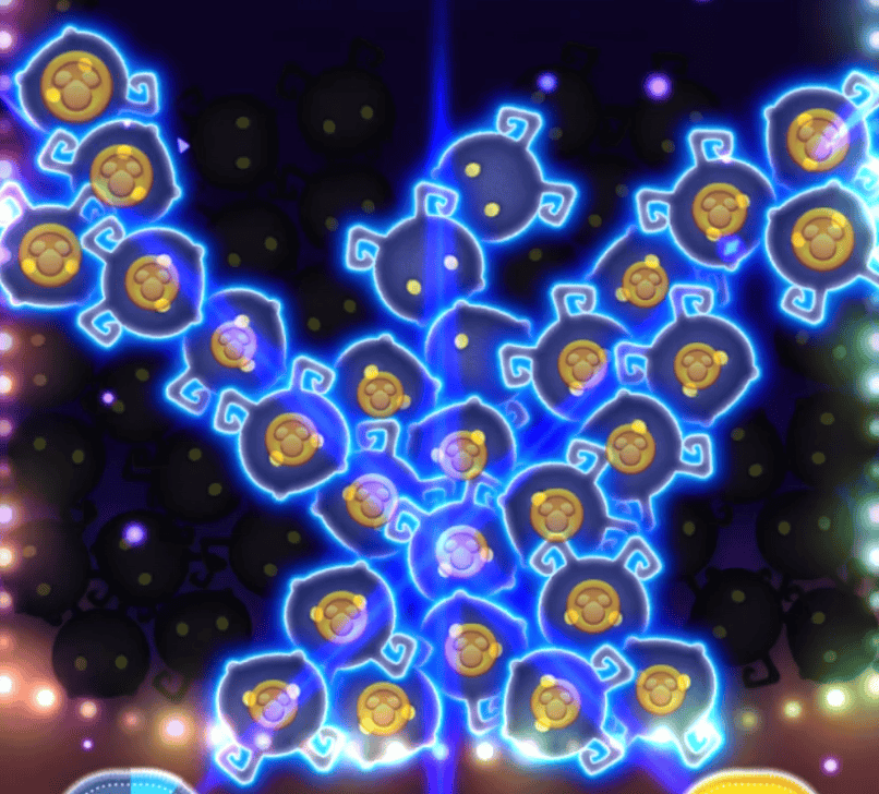 スキル開始時に縦+斜めライン消去