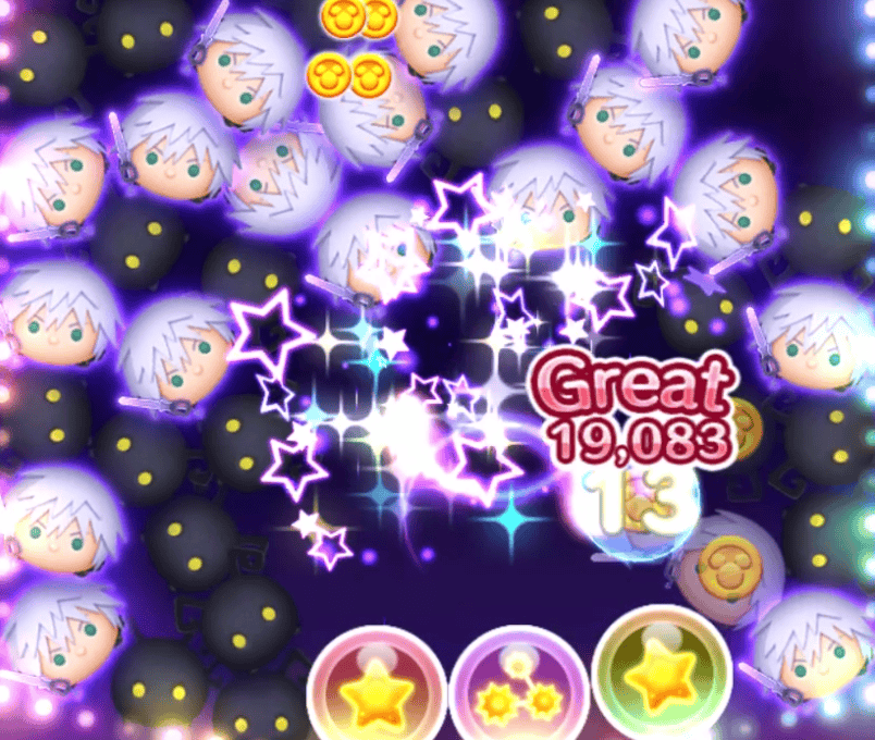 スキル中はリクをつなぐと周りのツムも消す